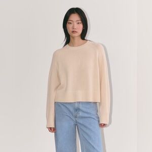 Everlane Women's Cream Crewneck Sweater